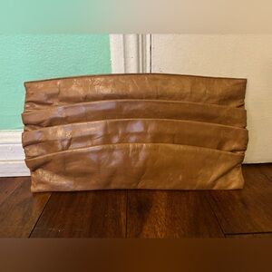 Hobo International Tan Leather Clutch